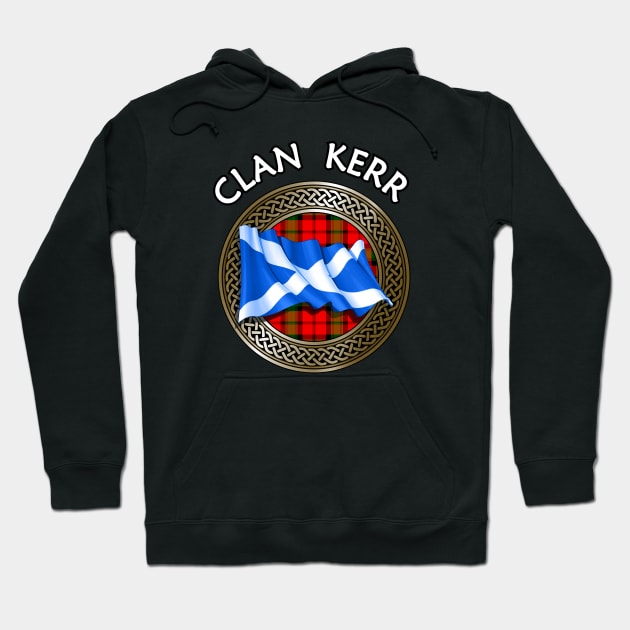 Clan Kerr Crest & Tartan Knot Hoodie by Taylor'd Designs